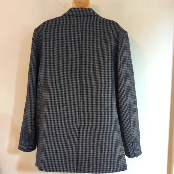 Zara Wool Blend Houndstooth Blazer XL - Picture 6 of 16